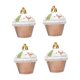 thumbnail image 3 of 4 adornos navideños para cupcakes, adorno colgante para de Navidad, colgante navideño, de postre para pared de familia y amigos, estilo Café, 3 of 8