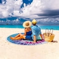 thumbnail image 4 of LSLJS Beach Towel Summer Beach Essentials Beach Towel Round Printed Beach Towel Microfiber Shawl Beach Towel Beach Mat, 4 of 5