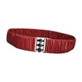 thumbnail image 4 of yuksok Elastic Waist Belt Elegant Cinch Band Trimmer for Sweater Puffer Coat Jacket Red, 4 of 7