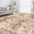 thumbnail image 4 of ZRSDIXK Area Rug, 8' x 10' Soft Fluffy Area Rugs for Living Room Bedroom Kids Room Decor Carpet, Light Brown/Camel, 4 of 10