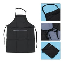 Waterproof Salon Apron Adjustable Bib Apron with Pockets Multi Function Stylist Smock for Salon Barber Us