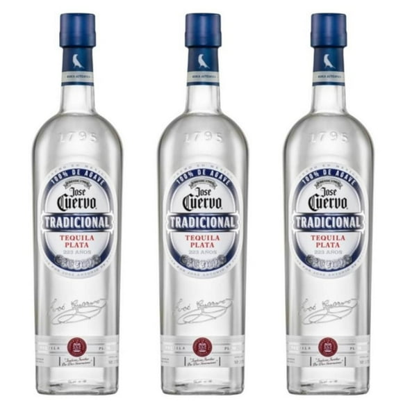 Paquete de 3 Tequila Jose Cuervo Tradicional Plata 950 ml Jose Cuervo Tradicional Plata
