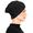 Black, variant on Soft Stretch Turban Cap for Women, Premium Viscose Seamless Wrap with 3-Way Styling, Comfortable Chemo Headwear