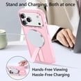 thumbnail image 2 of Funda GUAGUA para iPhone 17 Pro Max 6.9" con Soporte Magnético Rosa, 2 of 8