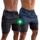 thumbnail image 2 of 2 Kit Hombre Short Dry Fit Moda Fitness Bermuda con Cordón y Elástico y bolsillo lateral Gym Deng Xun unisex, 2 of 2
