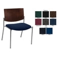 thumbnail image 4 of KFI Studios Evolve Big & Tall Dining Chair, Chocolate Wood Back, Black Seat, 4 of 5
