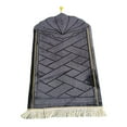 thumbnail image 2 of Tapis de Prière Pliable de Voyage de Collection 65Cmx110cm Tapis de Zone Tapis de Sol Couverture Noir, 2 of 9