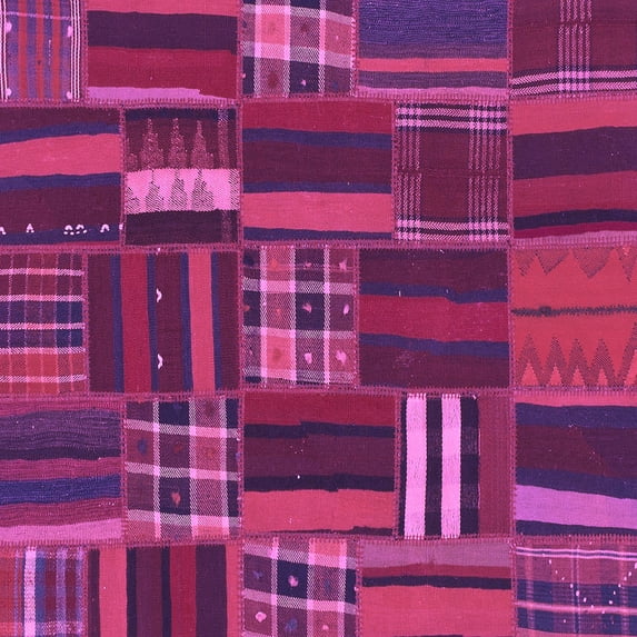 Ahgly Company Indoor Square Southwestern Purple Country Area Rugs, 5' Square