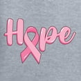 thumbnail image 2 of Wild Bobby, Hope Pink Ribbon Support Brave Fight, Breast Cancer Awareness, Front and Back Unisex Graphic Hoodie Sweatshirt, Heather Grey, XX-Large, 2 of 4
