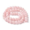 thumbnail image 2 of 5pcs Natural White Jade Imitation Pink Opal Beads Strands Round Dyed 8mm Hole: 1mm about 48pcs/strand 15.16 inch(38.5cm), 2 of 3