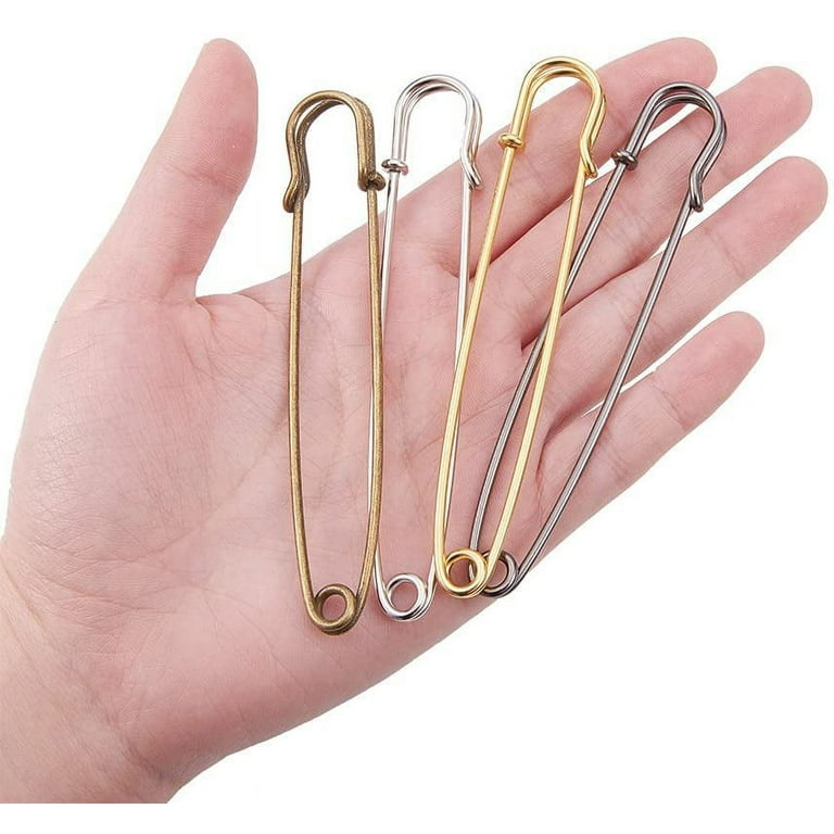 20PCS Safety Pins Extra Large Heavy Duty Safety Pins for Blankets Skirts  Kilts Knitted Fabric Crafts 4 Color 
