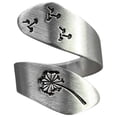 thumbnail image 1 of Anillo Abierto Ajustable Aleación Galvanoplastia Anillo De Arte Regalo Para Mujeres Y Niñas Montaña Pico Pino Árbol Diente De León Tallado Anillo Methold AP007162-01, 1 of 6