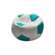 thumbnail image 1 of Balón de Soccer Lunics Puff Confortable Blanco/Azul Turquesa, 1 of 2