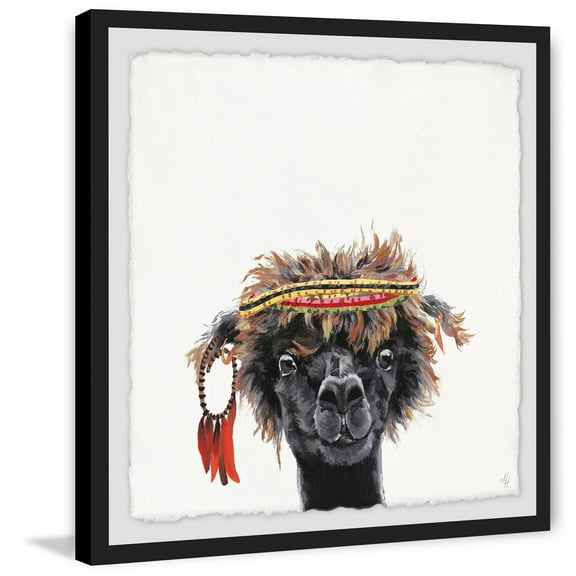 Bohemian Llama Framed Painting Print