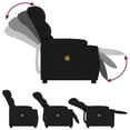 thumbnail image 3 of vidaXL Massage Recliner Chair Black Fabric, 3 of 5