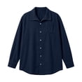 thumbnail image 6 of MXALUOB Men's Corduroy Jackets Button Front Textured Shirt Jacket with Chest Pocket Turn Down Collar Long Sleeve Casual Overshirt, 6 of 6