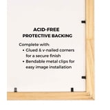 40x25 Frame Black Real Wood Picture Frame Width 0.75 inches | Interior ...