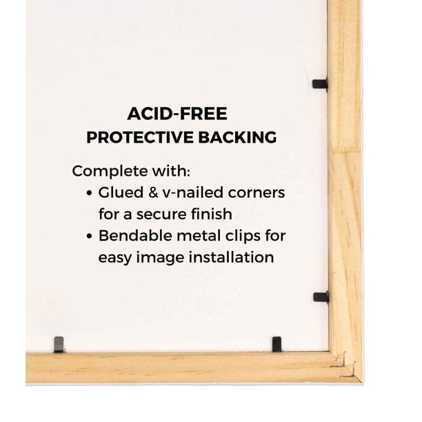 7x14 Shadow Box Frame White | 2 Inches Deep Real Wood Contemporary