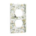 thumbnail image 2 of Yayeee Duplex Wall Plate 1-Gang 4.5"x2.7" Home Receptacle Light Switch Decorative Outlet Cover, Watercolor Forest Animals, 2 of 7