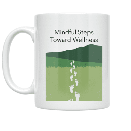 Mindful Steps Toward Wellness - Health Enthusiast - 11 oz Ceramic Coffee Mug