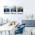 thumbnail image 6 of Abstract Canvas Wall Art for Living Room Modern Navy Blue Abstract Mountains Print Poster Picture Artworks for Bedroom Bathroom Kitchen Wall Decor 3 Pieces 12" X 16" Ready to Hang, 6 of 6
