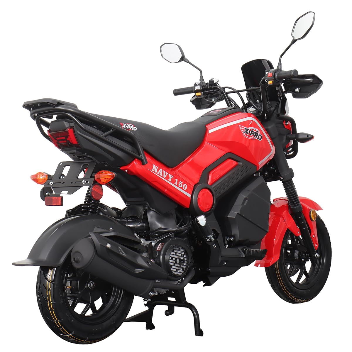 X‑Pro Navy 150cc Automatic Motorcycle – CVT Scooter with Electric & Kick Start, LED Lights, Aluminum Wheels, 149.6cc Air‑Cooled Engine