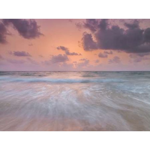Tranquil beach with cloudscapes Canvas Art - Assaf Frank (18 x 24)