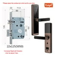 thumbnail image 2 of Biometric Fingerprint Door Lock DB20 Black Smart Lock Tuya App Remote Unlocking Keyless Lock Electronic Door Lock ,More Secure, 2 of 4