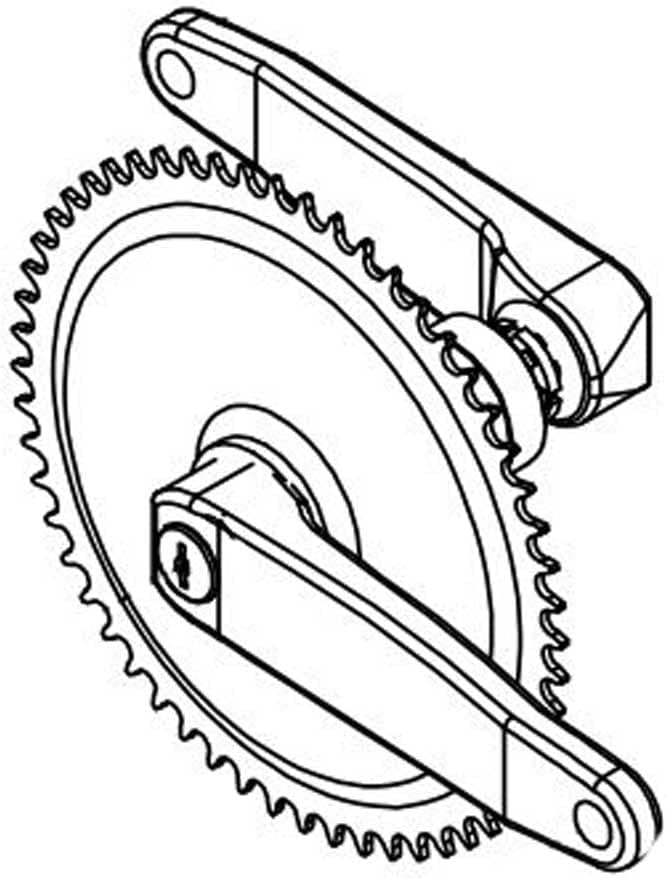 Hydra Fitness Exchange Crank Arm Pedal Axle Set 091045 Works with P8000