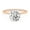 14K Rose Gold, variant on 4-Prong Solitaire Engagement Rings For Women, 1/2 Carat (ctw) Round Lab Created Moissanite Promise Ring For Her In 14k Solid White Gold | VVS1 Quality Ring Size-4