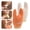 White+orange, variant on Garlic Ginger Peeler, 3.5 Inch ABS Tool with Magnetic Storage, Effortless Peeling for Taro and Root Vegetables