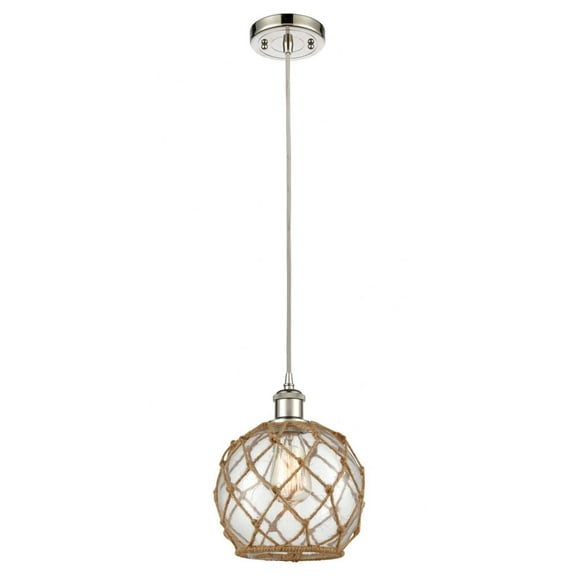 Innovations Lighting - Farmhouse Rope - 1 Light Cord Hung Mini Pendant In