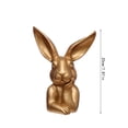 thumbnail image 3 of HuiXinOu Vintage Gold Easter Bunny Statue, Resin Table Centerpiece, Elegant Easter Sculpture Figurine, Collectible Gift, Suitable for Home Indoor Easter Decor & Holiday Gifting, 3 of 5