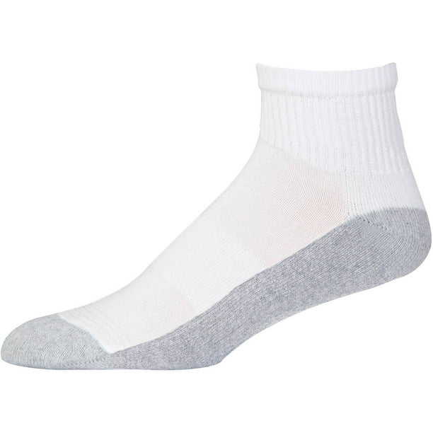 Gildan Gildan Men's Active Stretch White Ankle Socks, 10Pack