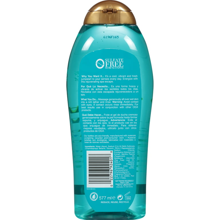OGX® + Eucalyptus Mint Body 19.5 fl. oz. Squeeze Bottle Walmart.com