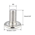 thumbnail image 3 of Tornillos de máquina Unique Bargains, tornillo Phillips M5x10mm, acero inoxidable 304, pernos de fijación 30Pcs, 3 of 3
