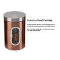 thumbnail image 4 of 3 Pcs Rice Storage Bin, Food Sealed Jar Rice Storage Container with Visible Window Stainless Steel Coffee Container Sealing Food Container Bin Cereal Jar for Kitchen, 4 of 7