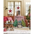 thumbnail image 3 of Christmas Cute Flannel Blanket for Bed,Travel and Camping, Penguin Xmas Tree Snowflake Pink Super Soft Cozy Blanket for All Seasons 50"x60", 3 of 6