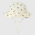 thumbnail image 4 of Zwiiyzr Infant Bucket Hat Wide Brim Baby Summer Sun Protection Floppy Fashion Print Sun-hat Outdoor Cute Sunscreen C 3-12 Months, 4 of 4