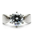 thumbnail image 3 of Womens Rings High polished (no plating) 316L Stainless Steel Ring with No Stone TK055, 3 of 5
