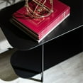 thumbnail image 3 of Manhattan Comfort Console Table d'Appoint Celine 70.86 avec Pieds en Acier Noir, 3 of 5