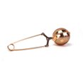 thumbnail image 1 of Stainless Steel Snap Tea Infuser Rose Golden Loose Leaf Tea Ball Strainer, 1 of 6