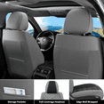 thumbnail image 5 of FLORICH Full Set Car Seat Covers, Waterproof Faux Leather Seat Protectors, Comfortable Auto Interior Cushions Fit for Most Cars SUV Trucks, Black & Gray, 5 of 12