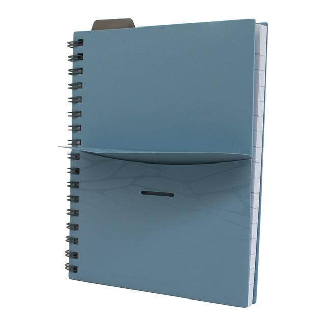 Cuaderno A6 con liga Oxford,bolsa sobre,regla, 70 hojas color Gris