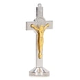 thumbnail image 2 of Standing Crucifix, Golden Silver Compact Design Crucifix Polished Gloosy  For Car Decoration, 2 of 8