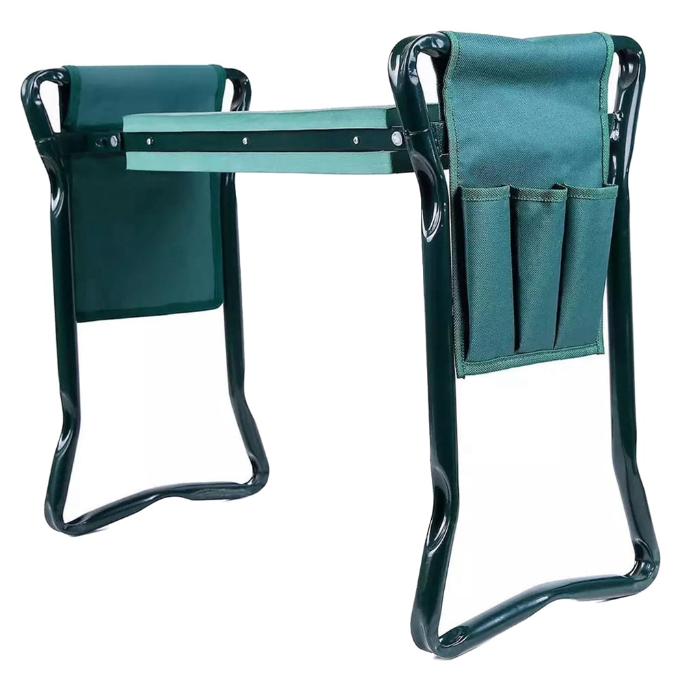 Garden Kneeling Stool Side Toolkit Foldable Sitting Stool Gardening Kneeling Chair Side Tool kit Side Kit Large Tool Pocket Kneelers Side Kit Large Tool Pocket For Gardening Lovers