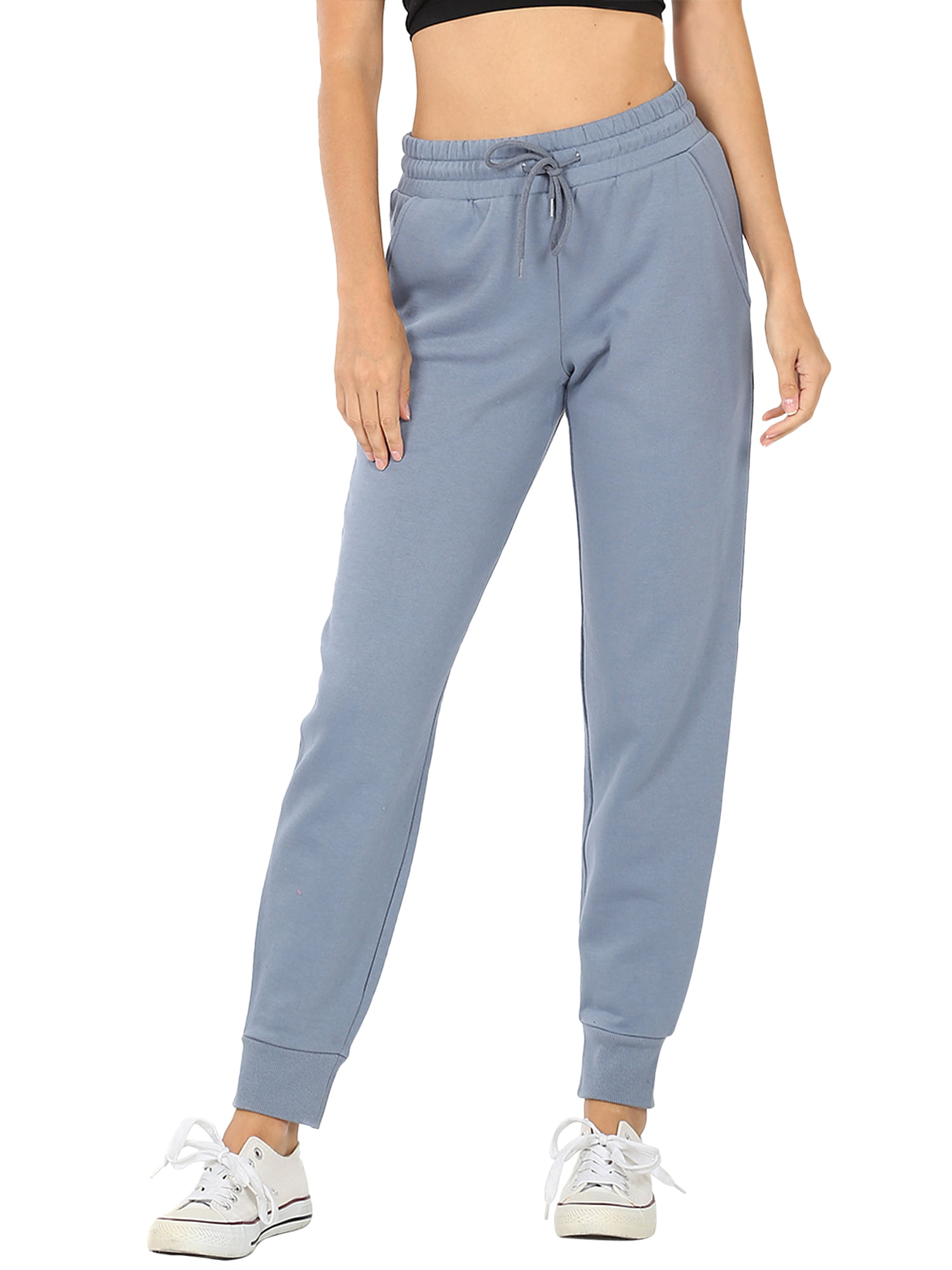 COLORFULLEAF Womens Cotton Pajama Pants Loose Joggers Pants Drawstring Yoga Sweatpants with Pockets 