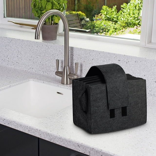 Storage Box Caravan Plates Camping Dinnerware Storage Bag with Handles JASKFLY