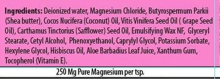 Magnesium Cream with Dead Sea Minerals – Fast Absorbing Topical Body Lotion – Lightweight, Non-Greasy Skin Moisturizer – Made in USA - Hibiscus Scent