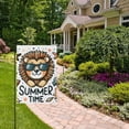 thumbnail image 5 of Cute Lion Face in Sunglasses Conches Garden Flag Double Sided Outdoor Banners for Courtyard Outdoor Lawn Farmhouse Holiday Decorations, 5 of 5